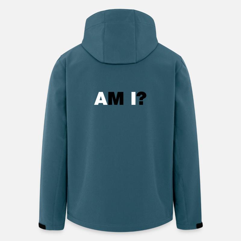 AM I? - Recycelte Männer Softshell-Jacke von Stanley/Stella - Dunkles Petrol