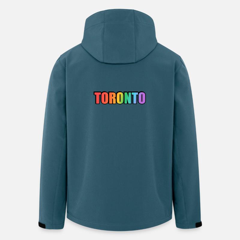 Toronto LGBTQ Rainbow - Recycelte Männer Softshell-Jacke von Stanley/Stella - Dunkles Petrol