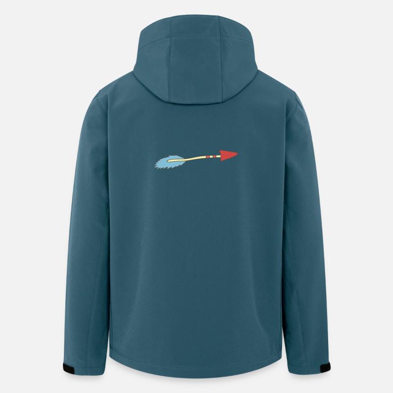 Pfeil - Recycelte Männer Softshell-Jacke von Stanley/Stella - Dunkles Petrol