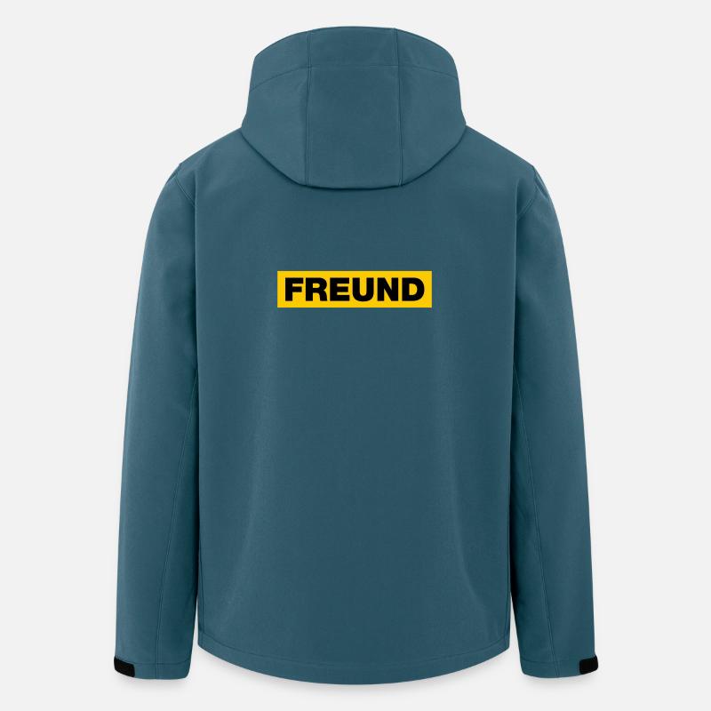 Freund - Recycelte Männer Softshell-Jacke von Stanley/Stella - Dunkles Petrol
