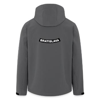 Élément du chapitre de Bratislava (JGA MC-Rocker-Design) - Veste softshell homme en polyester recyclé Stanley/Stella -  - Dos - AI Model Male 185 light (185cm)
