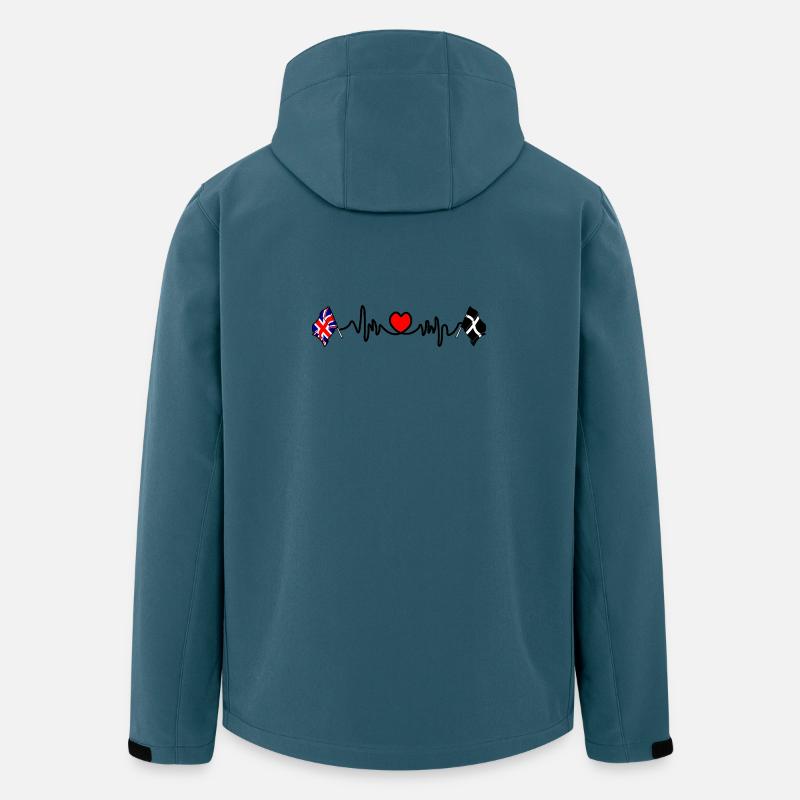 Cornwall & Großbritannien - Recycelte Männer Softshell-Jacke von Stanley/Stella - Dunkles Petrol