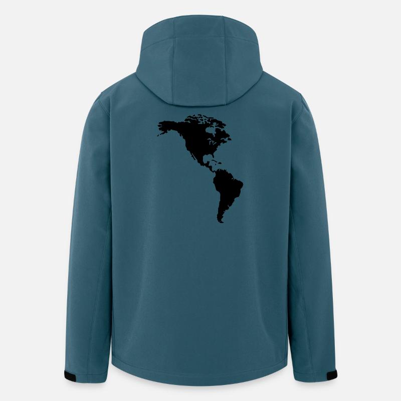 Amerika - Recycelte Männer Softshell-Jacke von Stanley/Stella - Dunkles Petrol