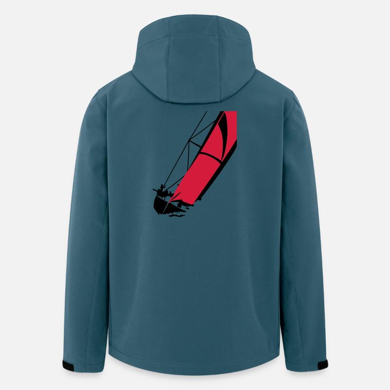 Segelboot - Recycelte Männer Softshell-Jacke von Stanley/Stella - Dunkles Petrol