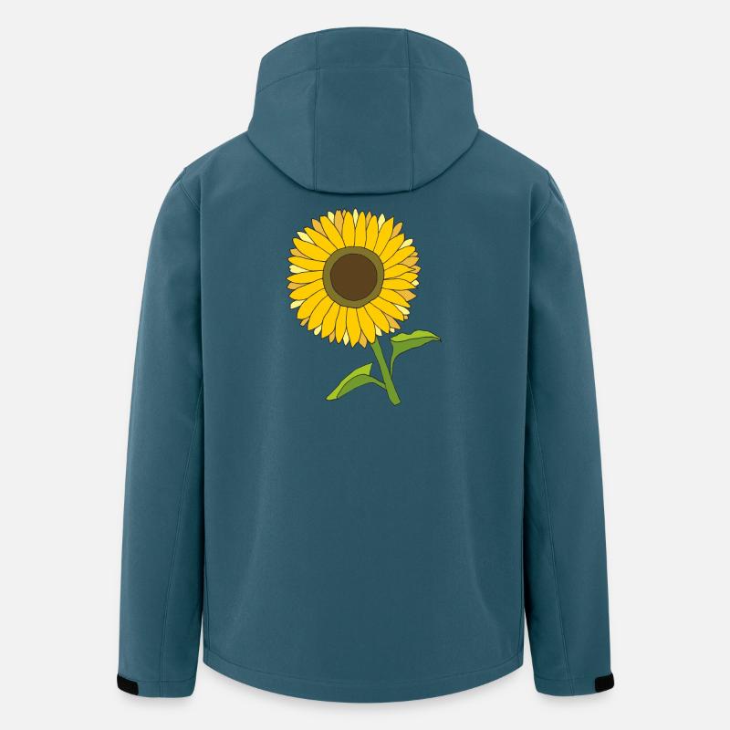 sonnenblume - Recycelte Männer Softshell-Jacke von Stanley/Stella - Dunkles Petrol
