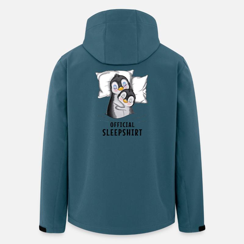 Official sleepshirt penguins - Recycelte Männer Softshell-Jacke von Stanley/Stella - Dunkles Petrol