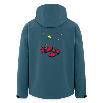 Chaussures de football, stars - Veste softshell homme en polyester recyclé Stanley/Stella - bleu pétrole foncé - Dos - AI Model Male 185 light (185cm)