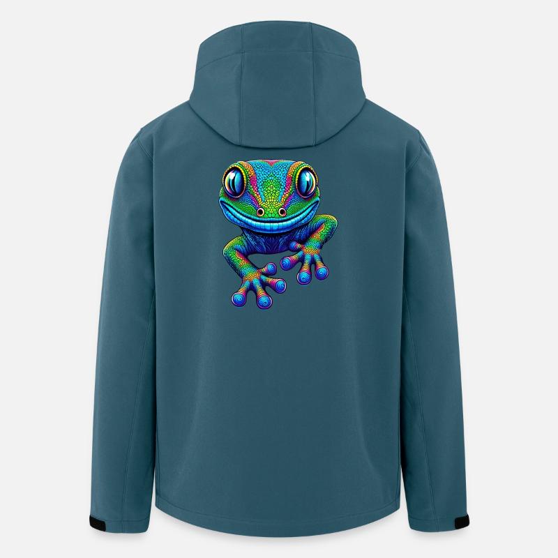 Gecko - Recycelte Männer Softshell-Jacke von Stanley/Stella - Dunkles Petrol