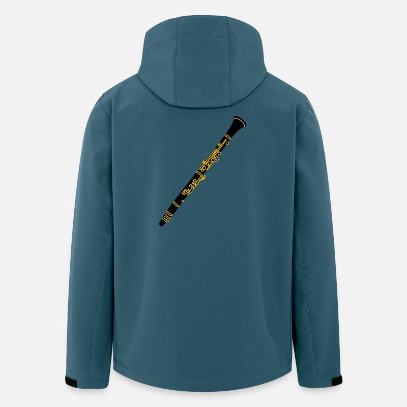 Klarinette Kupfer mit Schwarz - Recycelte Männer Softshell-Jacke von Stanley/Stella - Dunkles Petrol
