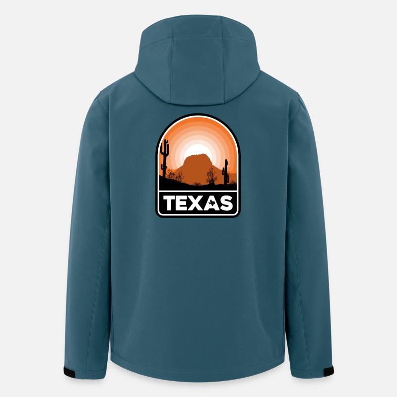 Texas Desert Sunset Emblem - Men’s Recycled Softshell Jacket by Stanley/Stella - stargazer