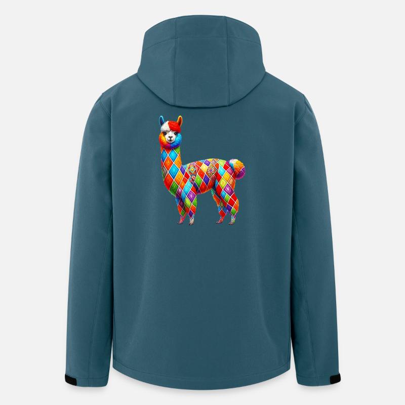 Alpaka - Recycelte Männer Softshell-Jacke von Stanley/Stella - Dunkles Petrol