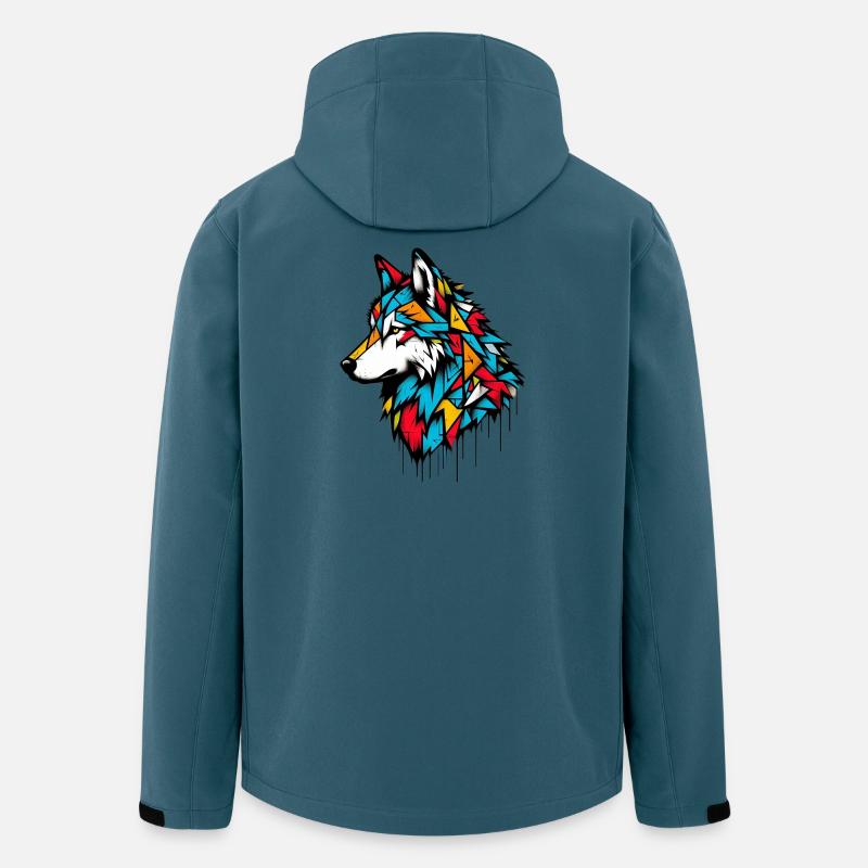 Wolf - Recycelte Männer Softshell-Jacke von Stanley/Stella - Dunkles Petrol