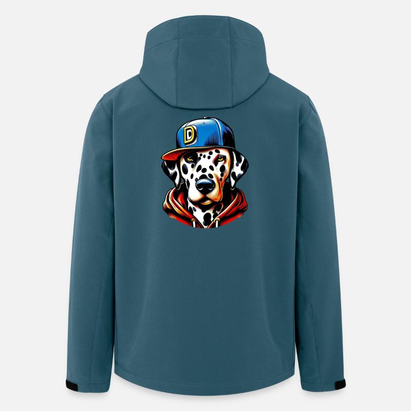 Hund - Recycelte Männer Softshell-Jacke von Stanley/Stella - Dunkles Petrol
