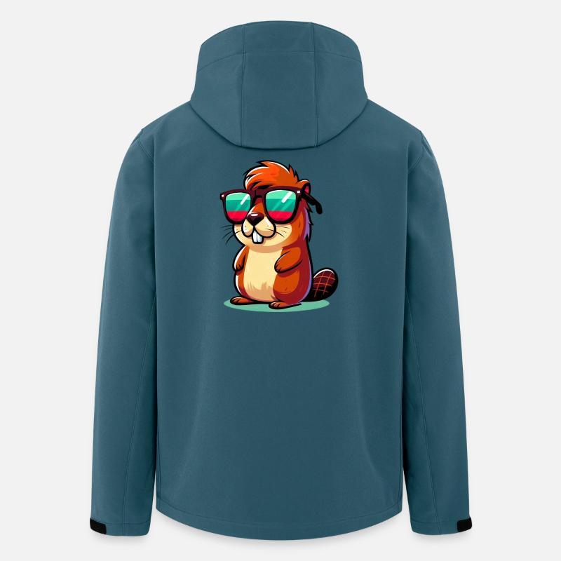 Bieber - Recycelte Männer Softshell-Jacke von Stanley/Stella - Dunkles Petrol