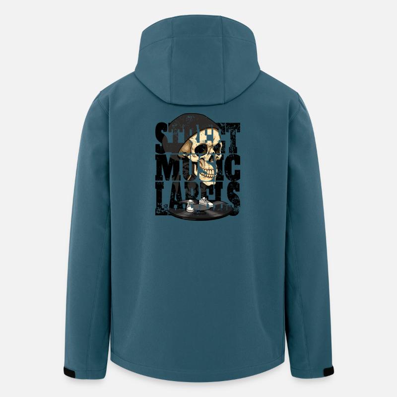 Street Music - Recycelte Männer Softshell-Jacke von Stanley/Stella - Dunkles Petrol