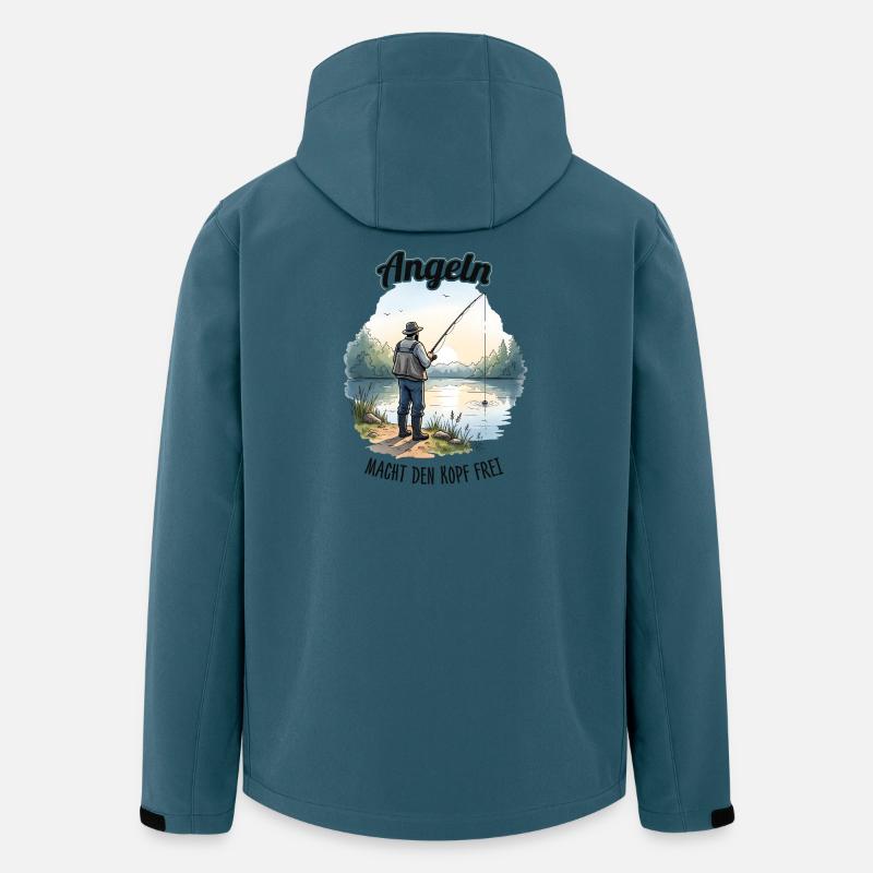 Fishing clears the mind Rest Motif - Men’s Recycled Softshell Jacket by Stanley/Stella - stargazer