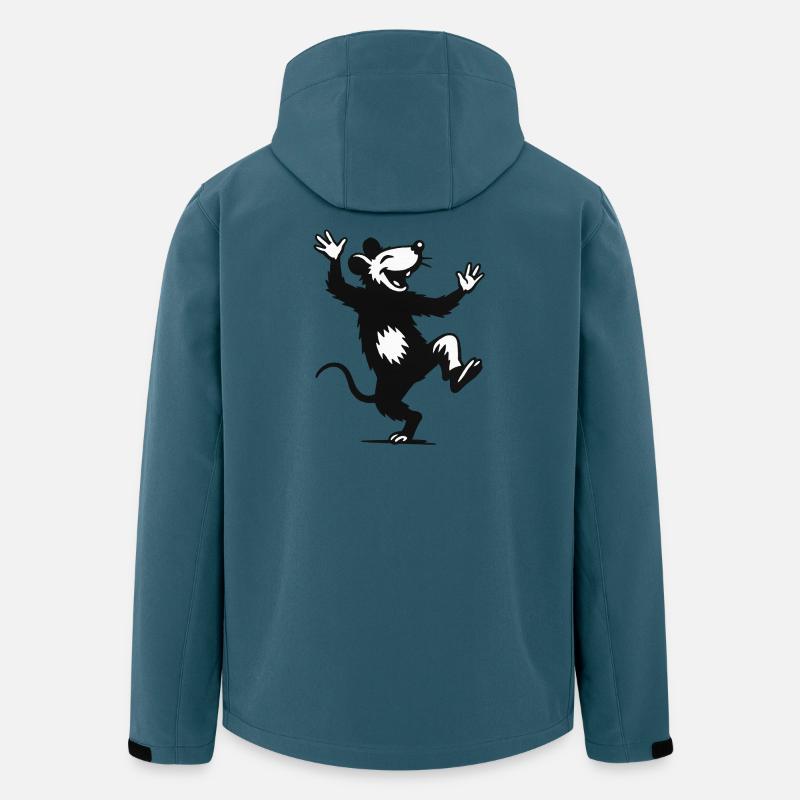 Fröhliche Tanzmaus - Recycelte Männer Softshell-Jacke von Stanley/Stella - Dunkles Petrol