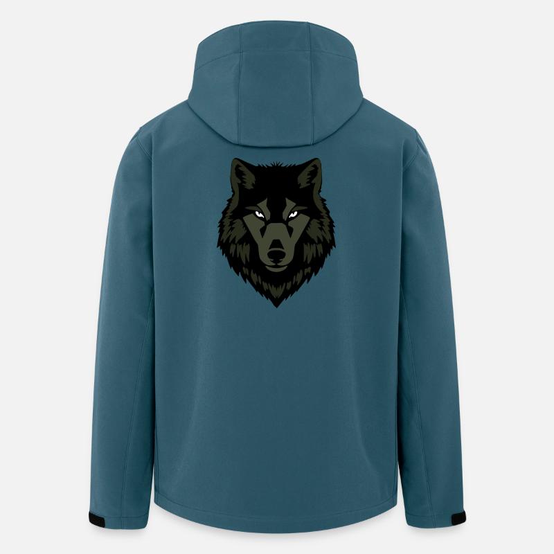 Wolf_grau_T-shirt_Geschenk_Jaeger - Recycelte Männer Softshell-Jacke von Stanley/Stella - Dunkles Petrol