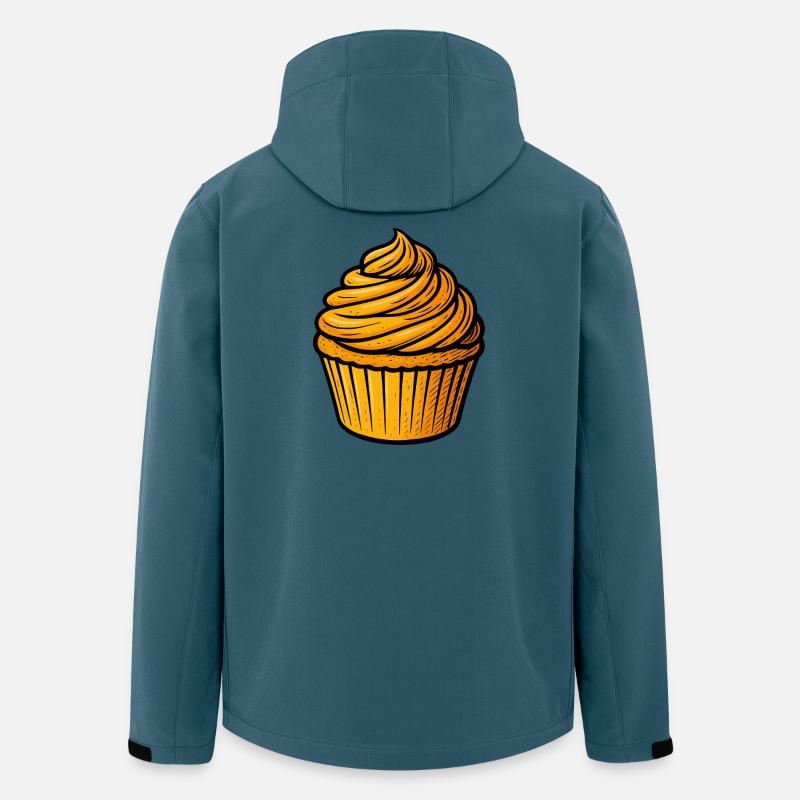 Goldener Cupcake Spirale - Recycelte Männer Softshell-Jacke von Stanley/Stella - Dunkles Petrol