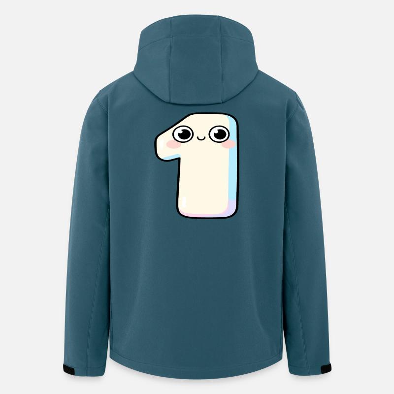 Nummer Eins Kawaii-Pastel - Recycelte Männer Softshell-Jacke von Stanley/Stella - Dunkles Petrol