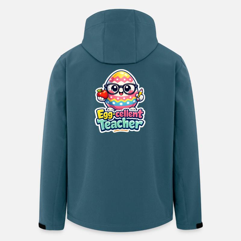 Egg Cellent Enseignant Œuf de Pâques - Veste softshell homme en polyester recyclé Stanley/Stella - bleu pétrole foncé