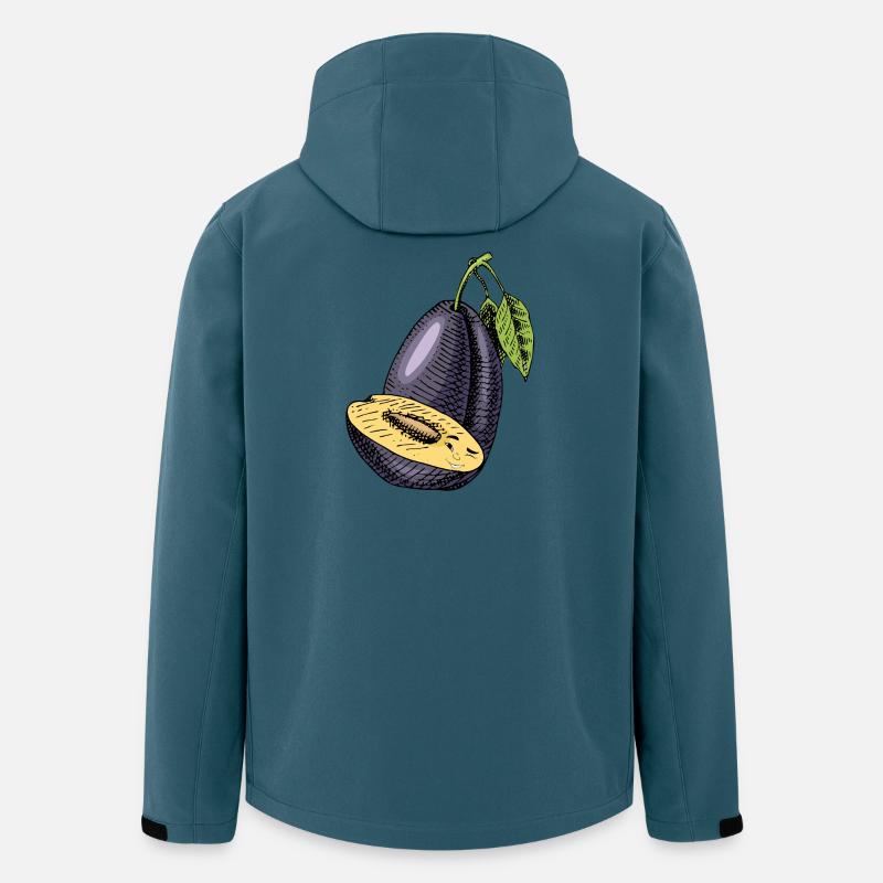 Fruit de prune - Veste softshell homme en polyester recyclé Stanley/Stella - bleu pétrole foncé