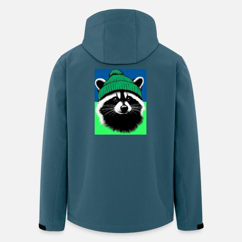 Waschbär - Recycelte Männer Softshell-Jacke von Stanley/Stella - Dunkles Petrol