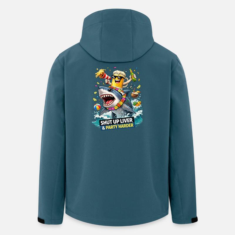 Shark Party: Shut Up Liver Tee - Men’s Recycled Softshell Jacket by Stanley/Stella - stargazer