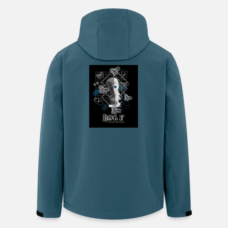 Black_Noir_SurrealismeT-shirtGrowthMindsetSuccess - Veste softshell homme en polyester recyclé Stanley/Stella - bleu pétrole foncé