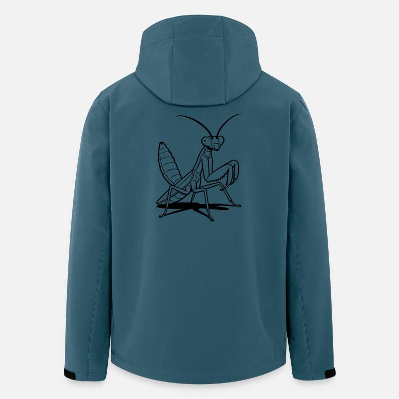 mante religieuse - Veste softshell homme en polyester recyclé Stanley/Stella - bleu pétrole foncé
