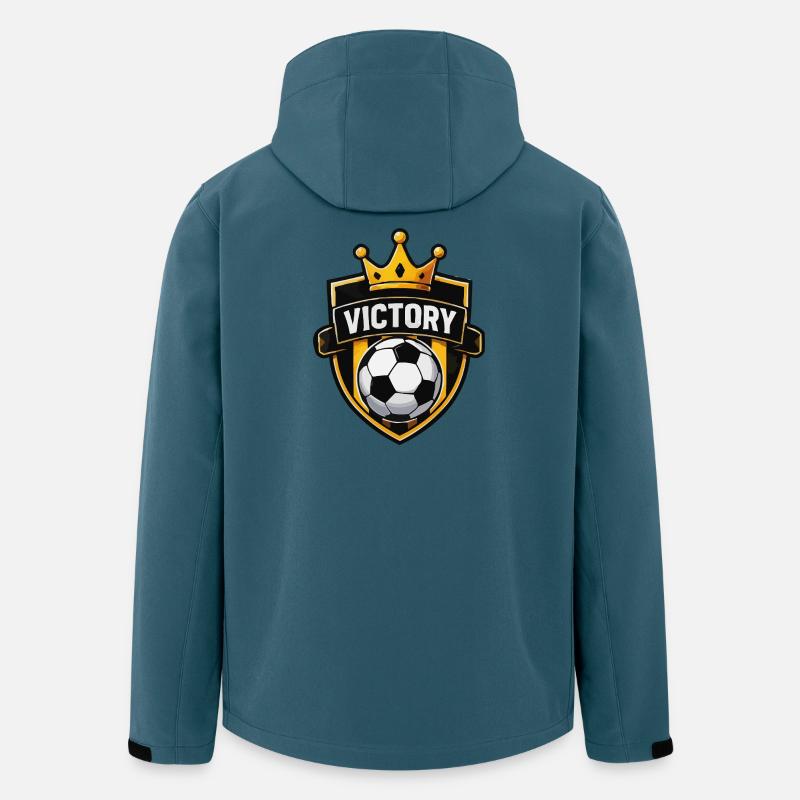 Fußball Abzeichen - Recycelte Männer Softshell-Jacke von Stanley/Stella - Dunkles Petrol