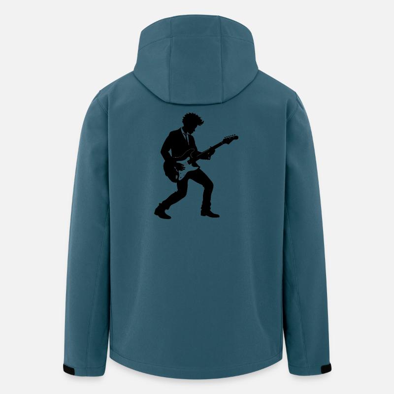 Gitarrist - Recycelte Männer Softshell-Jacke von Stanley/Stella - Dunkles Petrol