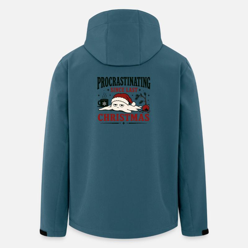 Procrastination depuis Noël dernier - Veste softshell homme en polyester recyclé Stanley/Stella - bleu pétrole foncé
