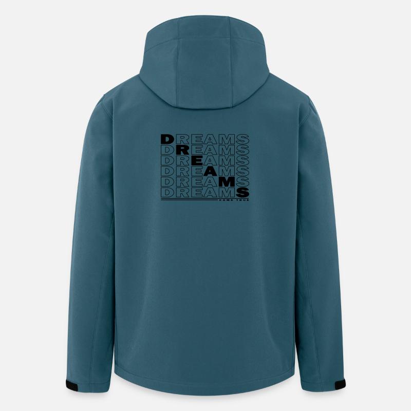 DREAMS - COME TRUE - Recycelte Männer Softshell-Jacke von Stanley/Stella - Dunkles Petrol