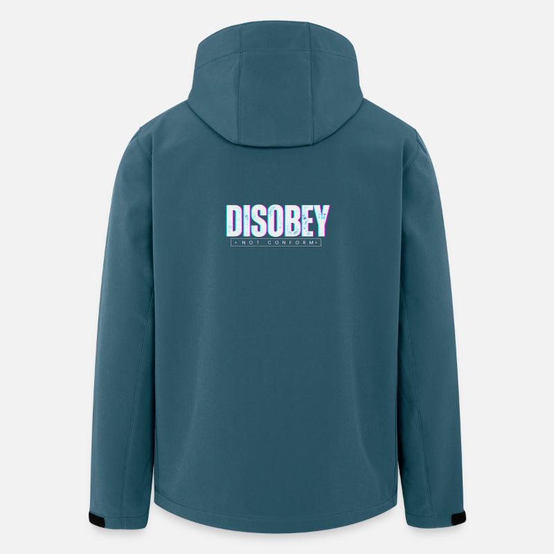 DISOBEY - DAS LEBEN 2 - Recycelte Männer Softshell-Jacke von Stanley/Stella - Dunkles Petrol