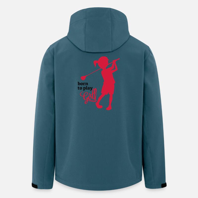 Golf - Recycelte Männer Softshell-Jacke von Stanley/Stella - Dunkles Petrol