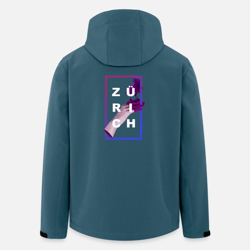 ZÜRICH - Recycelte Männer Softshell-Jacke von Stanley/Stella - Dunkles Petrol