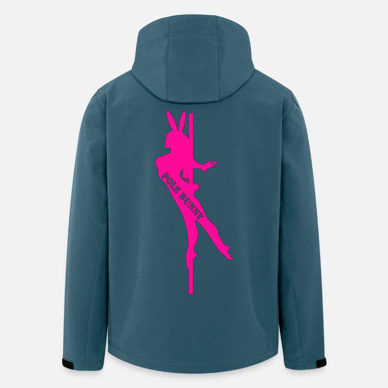 Pole Bunny Silhouette - Recycelte Männer Softshell-Jacke von Stanley/Stella - Dunkles Petrol