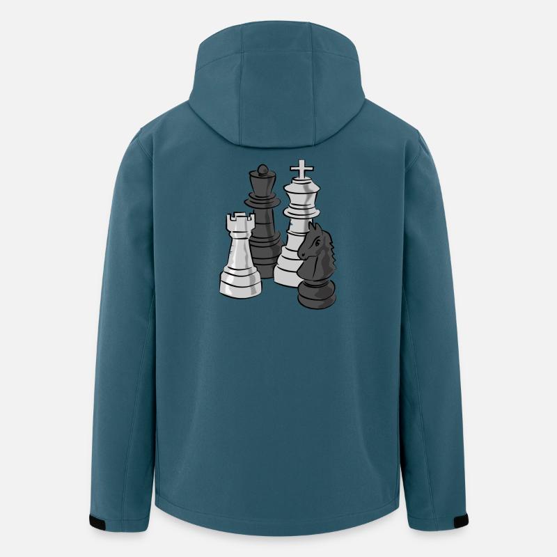 schach spiel sport - Recycelte Männer Softshell-Jacke von Stanley/Stella - Dunkles Petrol