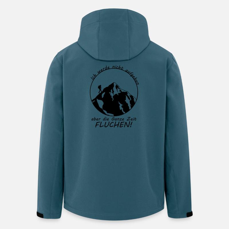 Wanderspruch - Recycelte Männer Softshell-Jacke von Stanley/Stella - Dunkles Petrol