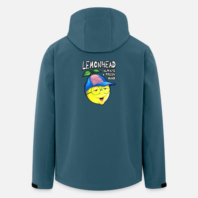 Lemonhead, immer ein frischer Geist - Recycelte Männer Softshell-Jacke von Stanley/Stella - Dunkles Petrol