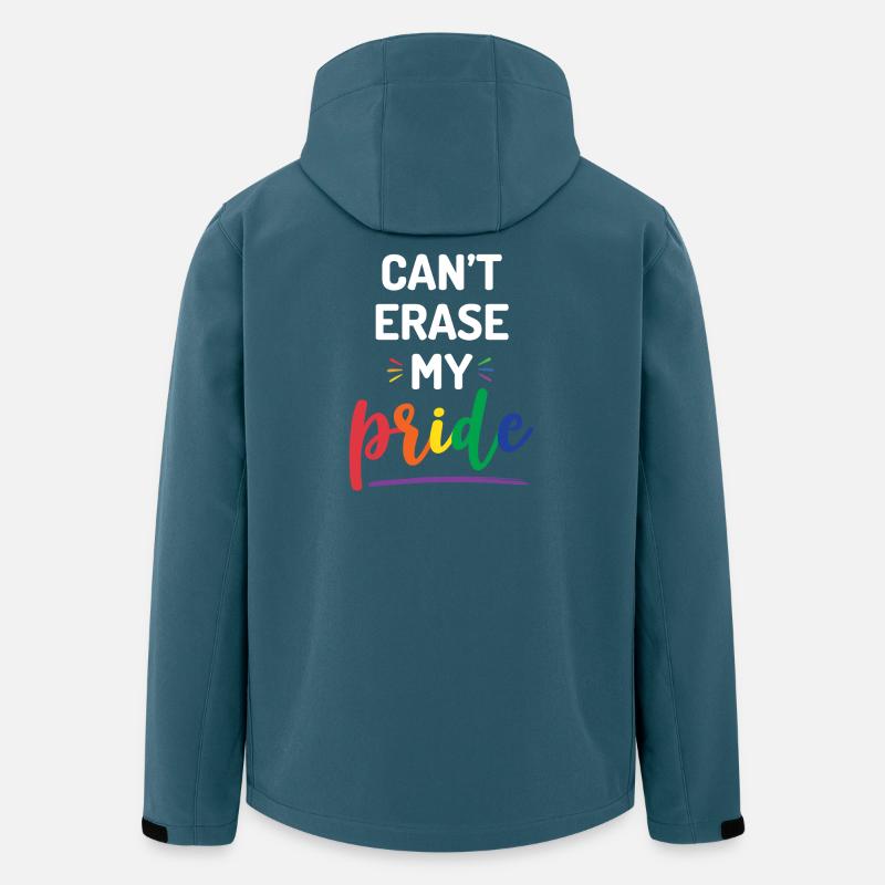 Impossible d’effacer ma fierté - Veste softshell homme en polyester recyclé Stanley/Stella - bleu pétrole foncé