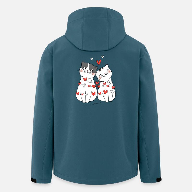 Verliebt, ich bin verliebt - Recycelte Männer Softshell-Jacke von Stanley/Stella - Dunkles Petrol