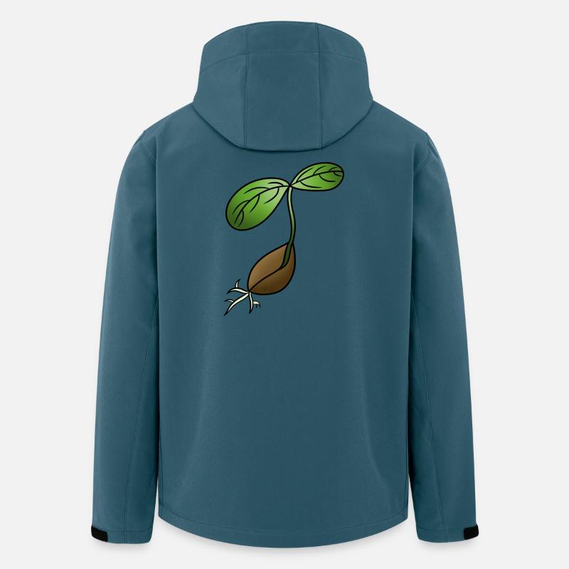 Keimung! Von Pousse2Bamboo ! - Recycelte Männer Softshell-Jacke von Stanley/Stella - Dunkles Petrol