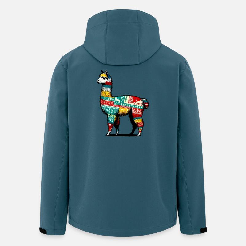 Alpaka - Recycelte Männer Softshell-Jacke von Stanley/Stella - Dunkles Petrol