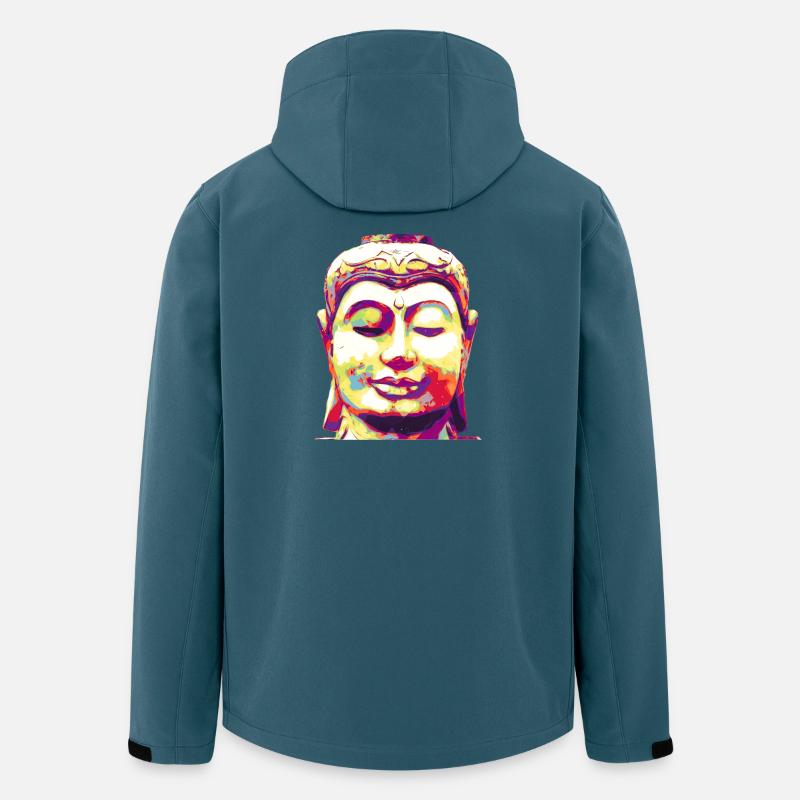 Buddha - Recycelte Männer Softshell-Jacke von Stanley/Stella - Dunkles Petrol