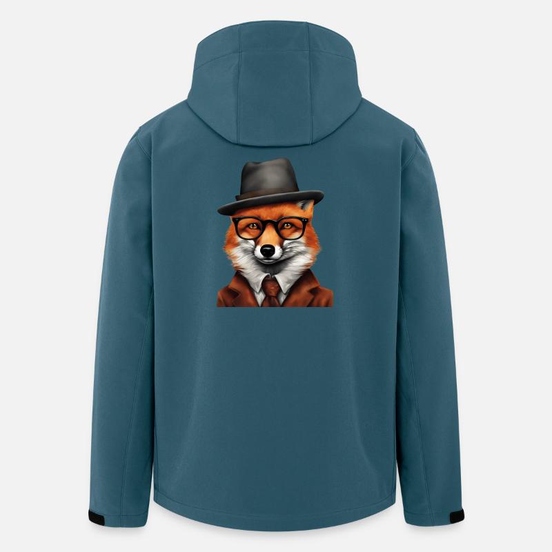 Sherlock Fox en tenue classique - Veste softshell homme en polyester recyclé Stanley/Stella - bleu pétrole foncé