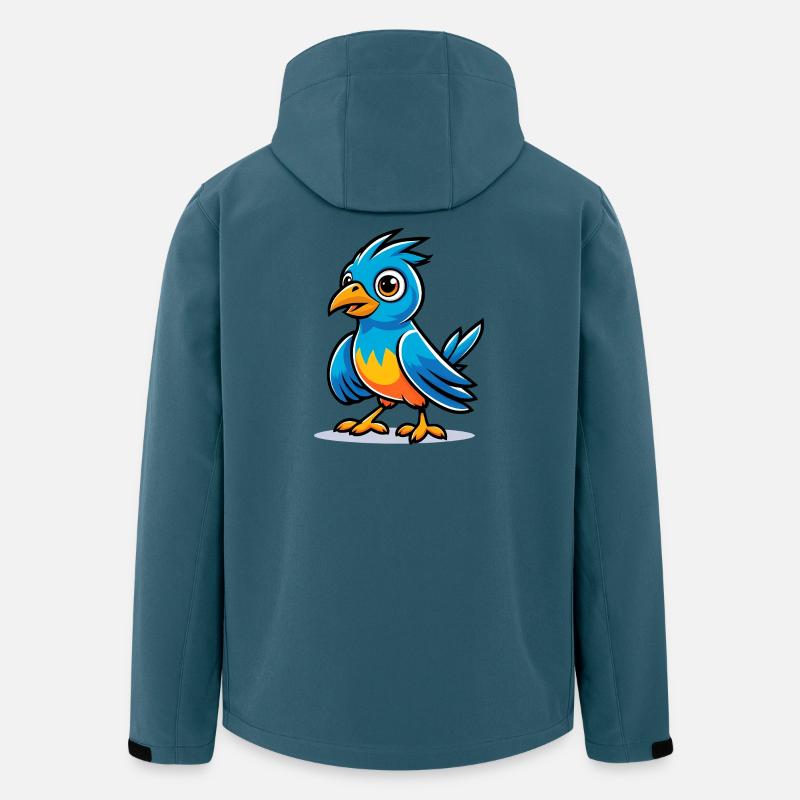 Blue Bird - Recycelte Männer Softshell-Jacke von Stanley/Stella - Dunkles Petrol