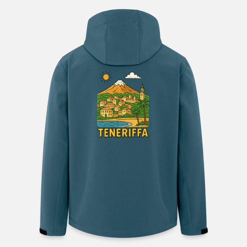 teneriffa - Recycelte Männer Softshell-Jacke von Stanley/Stella - Dunkles Petrol
