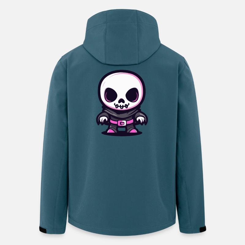 Skelett Halloween - Recycelte Männer Softshell-Jacke von Stanley/Stella - Dunkles Petrol
